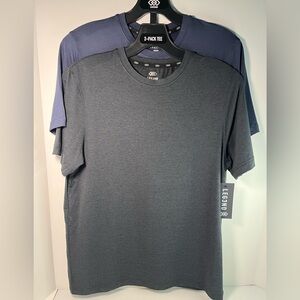 LEG3ND Super Soft Light Weight Stretch Moisture Wicking Short Sleeve 2pc Tees
